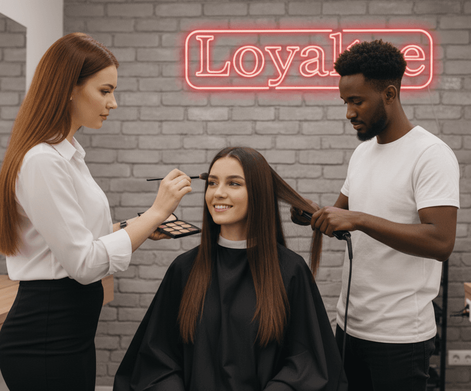 Loyaltee loyalty experience for a beauty salon